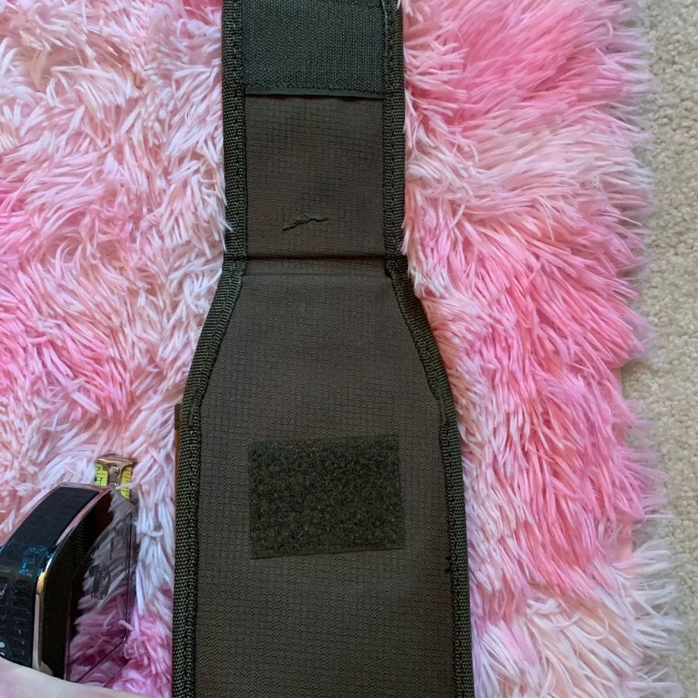 Black and Tan Tool Pouch with Velcro. Like new condition.